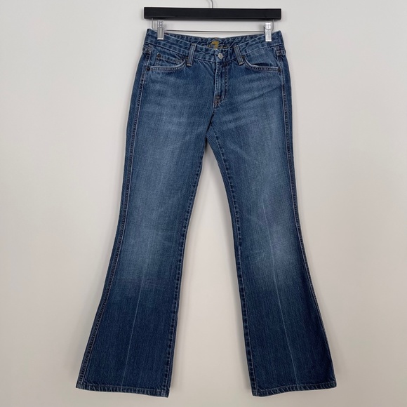 7 FOR ALL MANKIND LOW RISE "A" POCKET LOW RISE FLARE JEANS - Picture 3 of 6